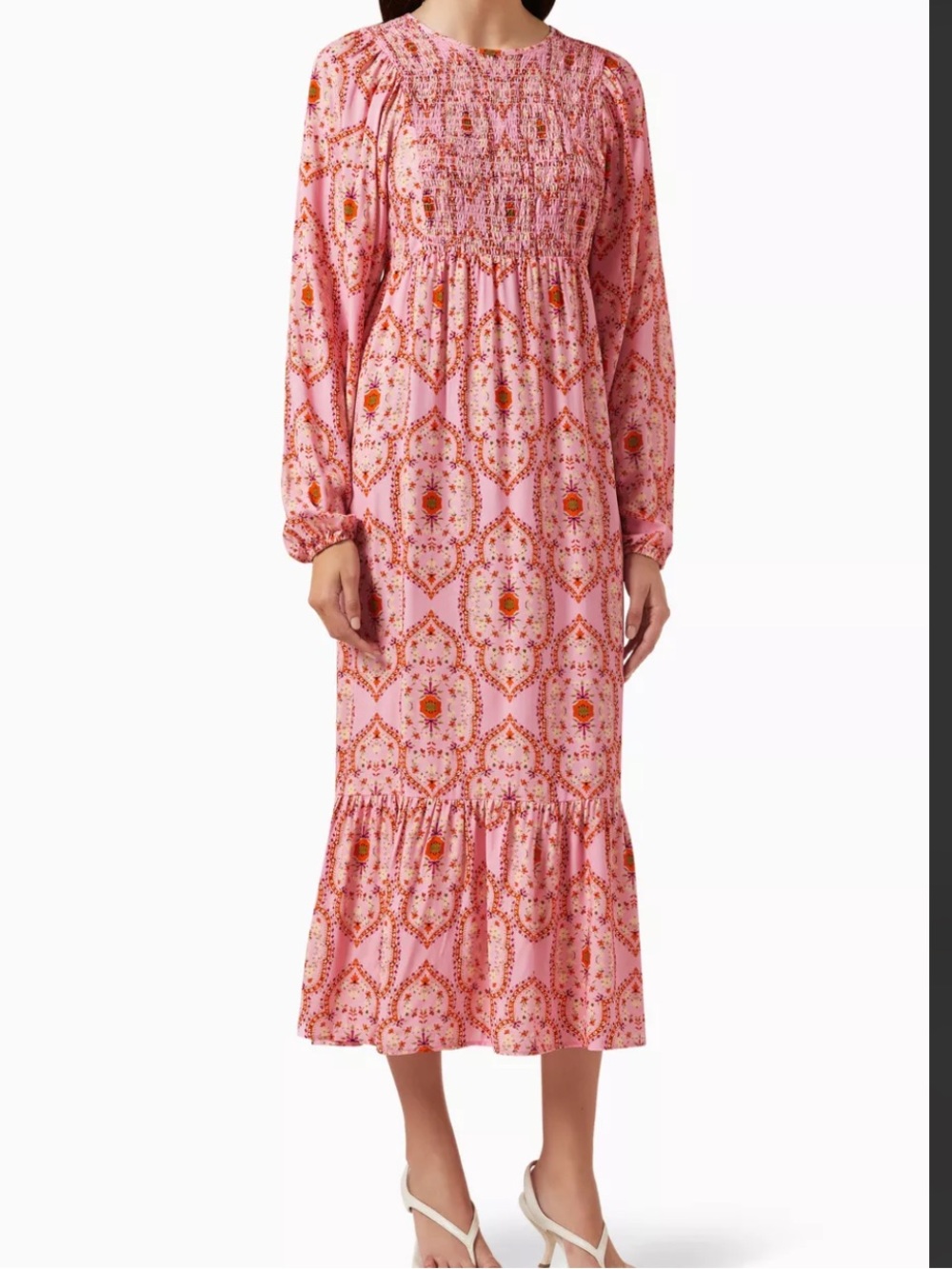 Never Fully Dressed Florence Letty Midi Dress in Ecovero-viscose size 6